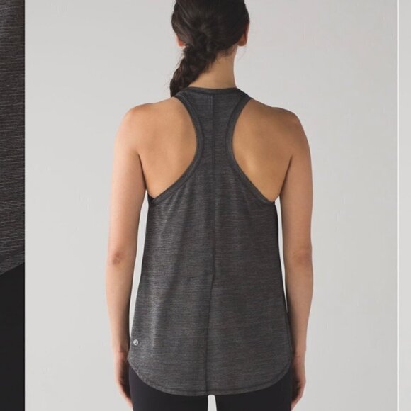 ❤️ LULULEMON Hot like Agni singlet in heather gray size 4 J57 - Picture 3 of 11